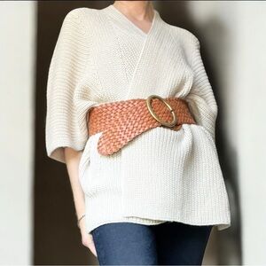 Anthropologie Akemi & Kin Cocoon Cardigan Rib Knit Poncho OSFM